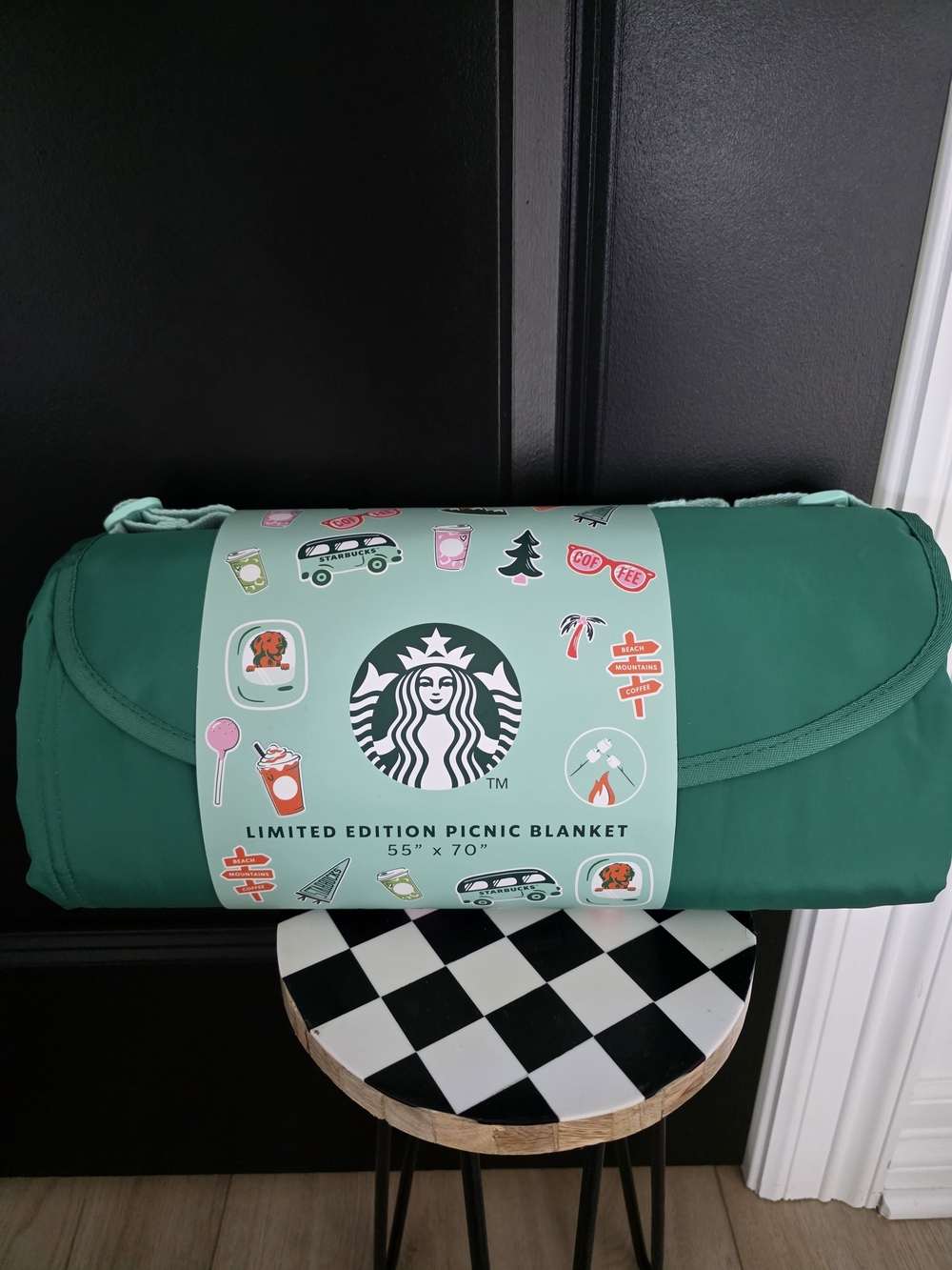 NWT Starbucks Green Limited Edition Picnic Blanket